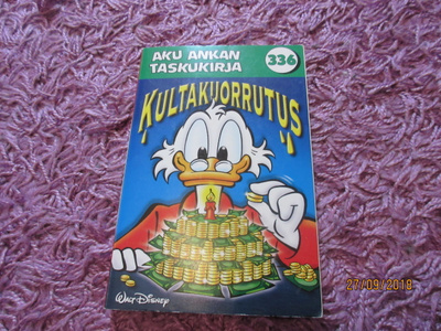 Aku Ankan taskukirja 336 Kultakuorrutus. 1.p