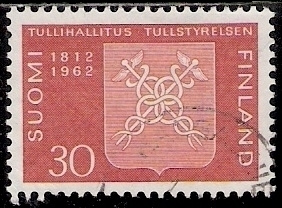 1962 Tullihallitus 150 v leimattu LaPe 548