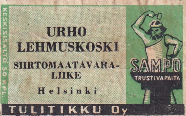 Helsinki, Urho Lehmuskoski, Sampo       s1