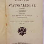 Finlands stats-kalender statskalender 1892 - pikkukuva 1