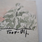 Tonttukortti signeerattu käsin piirretty - Hki 1928 - pikkukuva 2