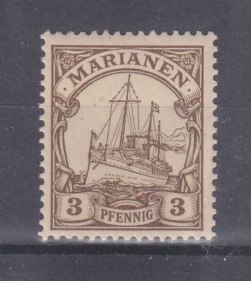 Saksan posti Marianen 1901 Mi 7 **