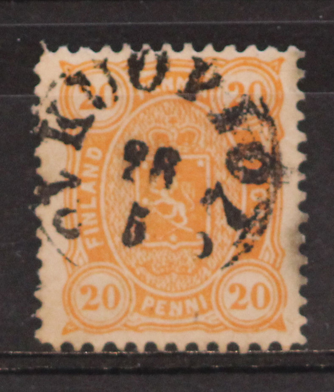 # 23482 # 1-r Kuopio 26.5.1887 - M-85 20p
