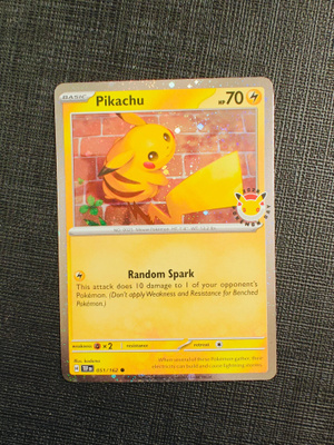 Pikachu (Pokemon Day 2026) 051/162 Cosmos Holo Promo Rare