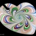 1055 .. Murano Lapwork Kaunis Taidelasi .. Kaulakoru - pikkukuva 4