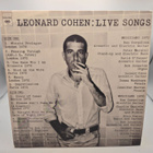 Leonard Cohen – Live Songs LP - pikkukuva 1