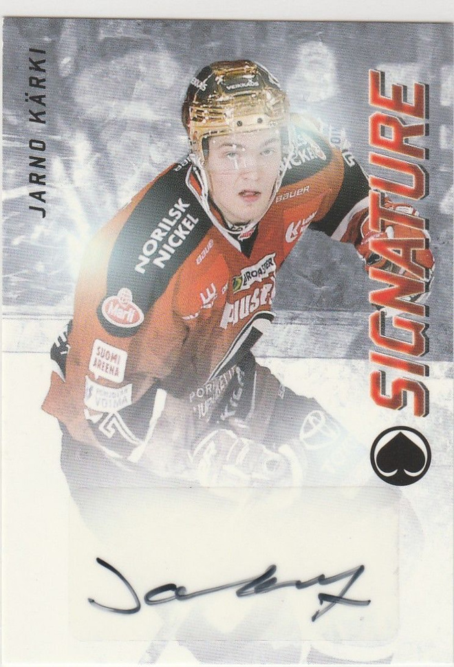 2015/16 Cardset Signature Jarno Kärki , Ässät