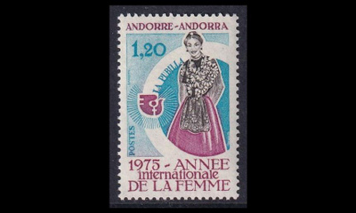 Andorra Fr 271 ** Kansainvälinen naisten vuosi (1975)