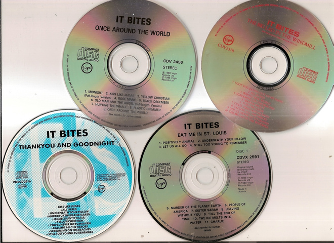 { it bites cd-paketti (4 kpl), pelkkä levyt }