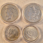 Hopeadollarit 2 kpl ja puolidollarit 2 kpl, USA - pikkukuva 1