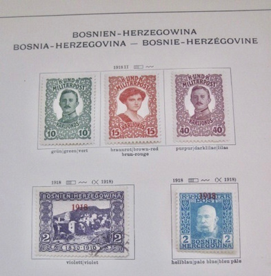 VANHOJA Bosnia Hertsegovina 1916-1918 3:lla Lehdellä