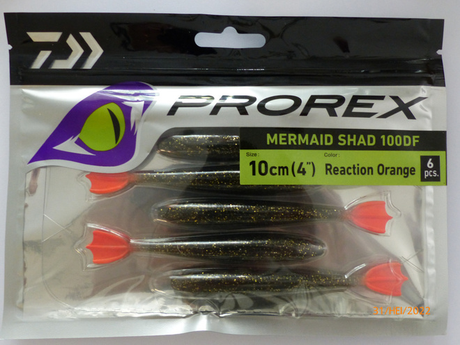 DAIWA PROREX MERMAID SHAD 100DF Väri: Reaction Orange