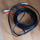 2 RCA–2 RCA stereojohto, 5 m uusi käyttämättä jäänyt - pikkukuva 1