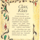 kortti ** Etunimi Claes Clas Klas David Dennis Erling Ragnar - pikkukuva 2