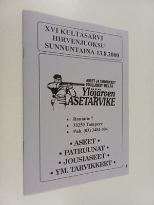 16 kultasarvi hirvenjuoksu sunnuntaina 13.8.2000