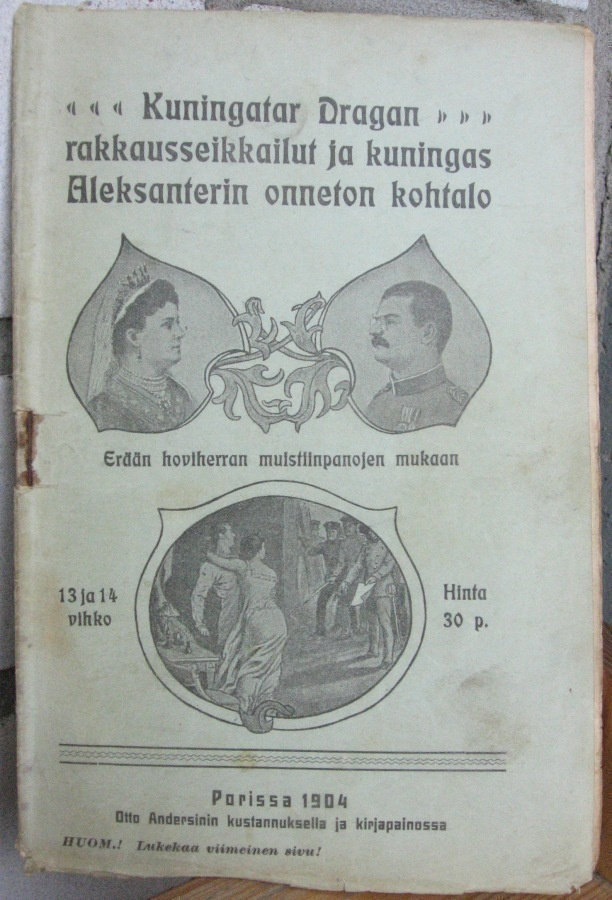 von Falk: Kuningatar Dragan rakkausseikkailut. Vihko 13/14.