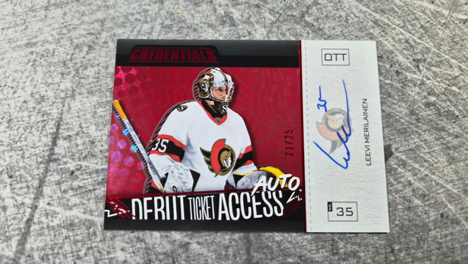 Leevi Meriläinen 2023-24 Credentials Debut Ticket Access /25