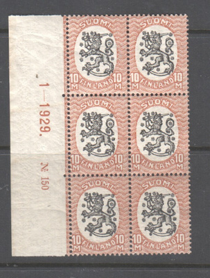 Numerokuusilo m 17 10 mk 1-1929 no: 150
