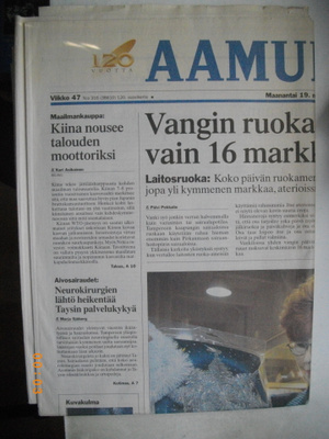 Aamulehti Nro 19.11.2001