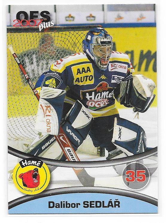 2006-07 OFS Plus #241 Dalibor Sedlar Zlin Tsekki MV