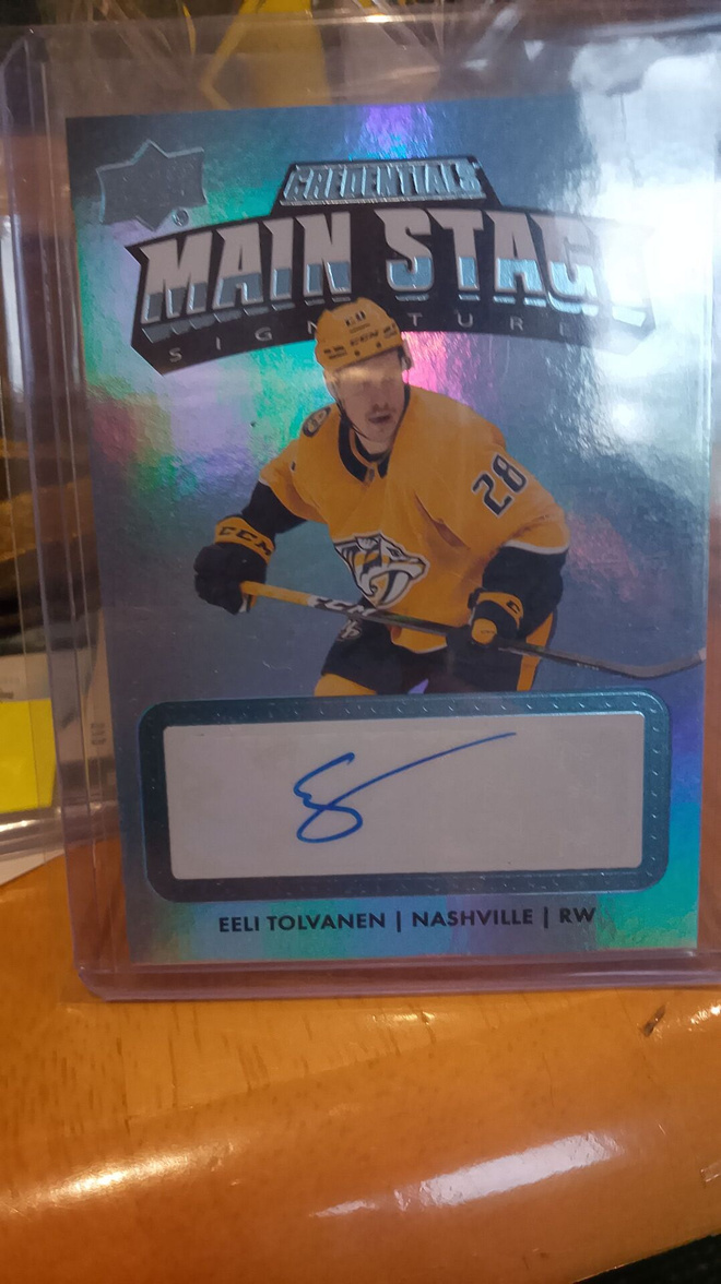 Credentials autograph Eeli Tolvanen!!