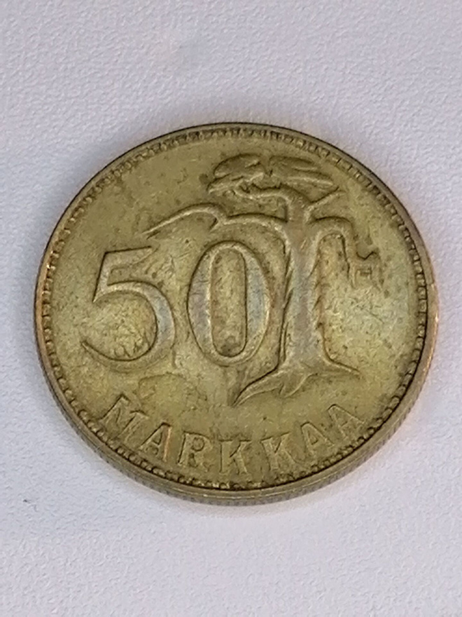 50 Markan Kolikko 1953 Variantti?
