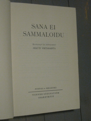 Sana ei sammaloidu Virtaranta, Pertti