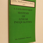A. S. Solodovnikov : Systems of Linear Inequalities - pikkukuva 1