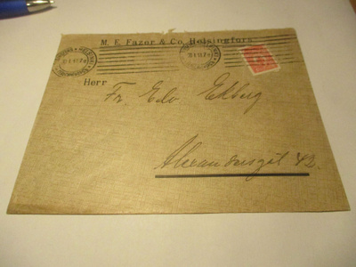 1913 Hki M E Fazer liikekuori