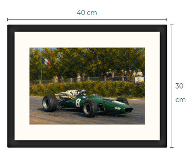 Uusi Formula F1 art print kehystetty 30 cm x 40 cm