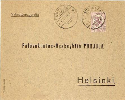 1917 40p violetti - asiakirjoja