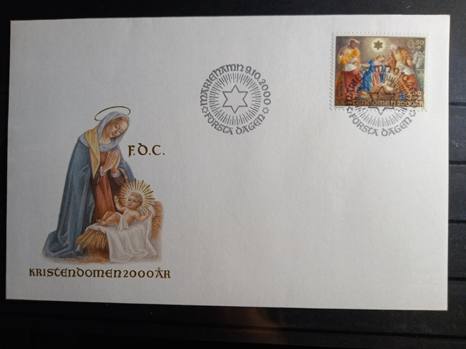 ÅLAND EPK FDC 9/2000: Kristinusko 2000v Juhlavuosi