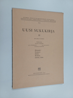 Uusi sukukirja II : kolmas vihko