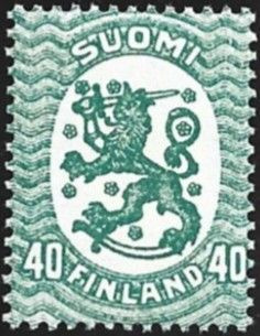 1924 M-17 Saarinen 40 p sinertävänvihreä ** LaPe 101 A
