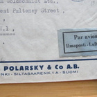 Puunhakkaja 25 mk yksin ilmapostina/firma Englantiin 1947 - pikkukuva 3