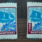 Uusikaupunki vintage kangasmerkki harvinainen - pikkukuva 1
