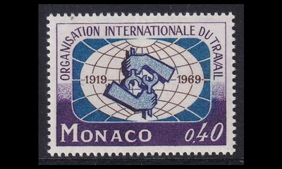 Monaco 956 ** Työjärjestö ILO 50v (1969)
