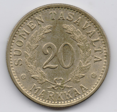 1937 20 markkaa kl8
