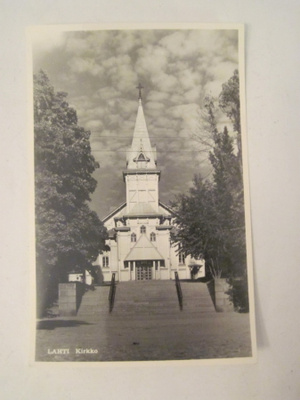 VANHA Postikortti Lahti 1950-l Alkup.Mallikappale