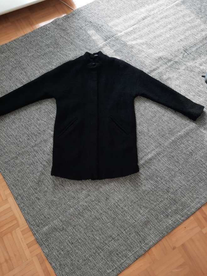 Musta talvitakki koko 36