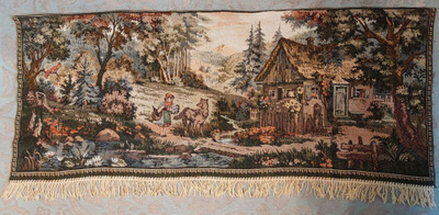 Vintage ' Punahilkka ' seinävaate!