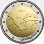 Suomi 2025 2 € Suomi-Ruotsi maaottelu 100 v coincard - pikkukuva 3