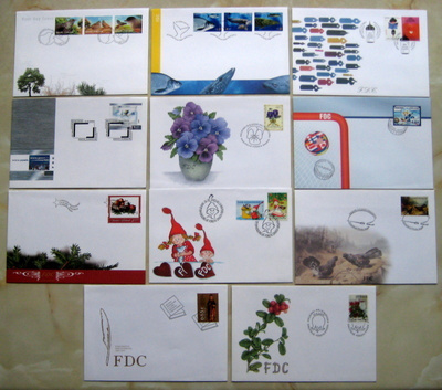 11 kpl FDC-kuoria.4 kuvaa (89)