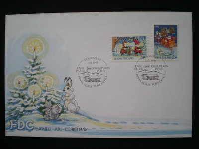 FDC Joulumerkit 1.11.1991 - LaPe 1153-1154