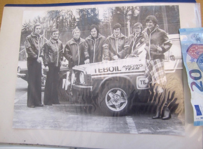 Valokuvakansio Teboil Auto Ralli Kuskit Ari Vatanen ym 1975