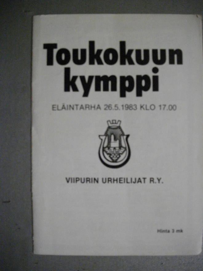 Toukokuun kymppi Eläintarha 26.5.1983 (11.11)