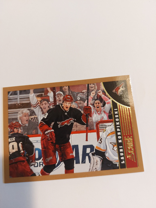 2013-14 Score Gold #394 Lauri Korpikoski