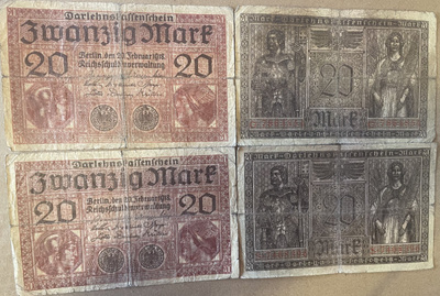 Germany 20 Mark 20.2.1918 P57