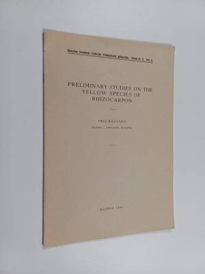 Veli Räsänen : Preliminary Studies on the Yellow Species ...