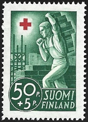 1941 Punainen Risti 50 p + 5 p **  LaPe 233
